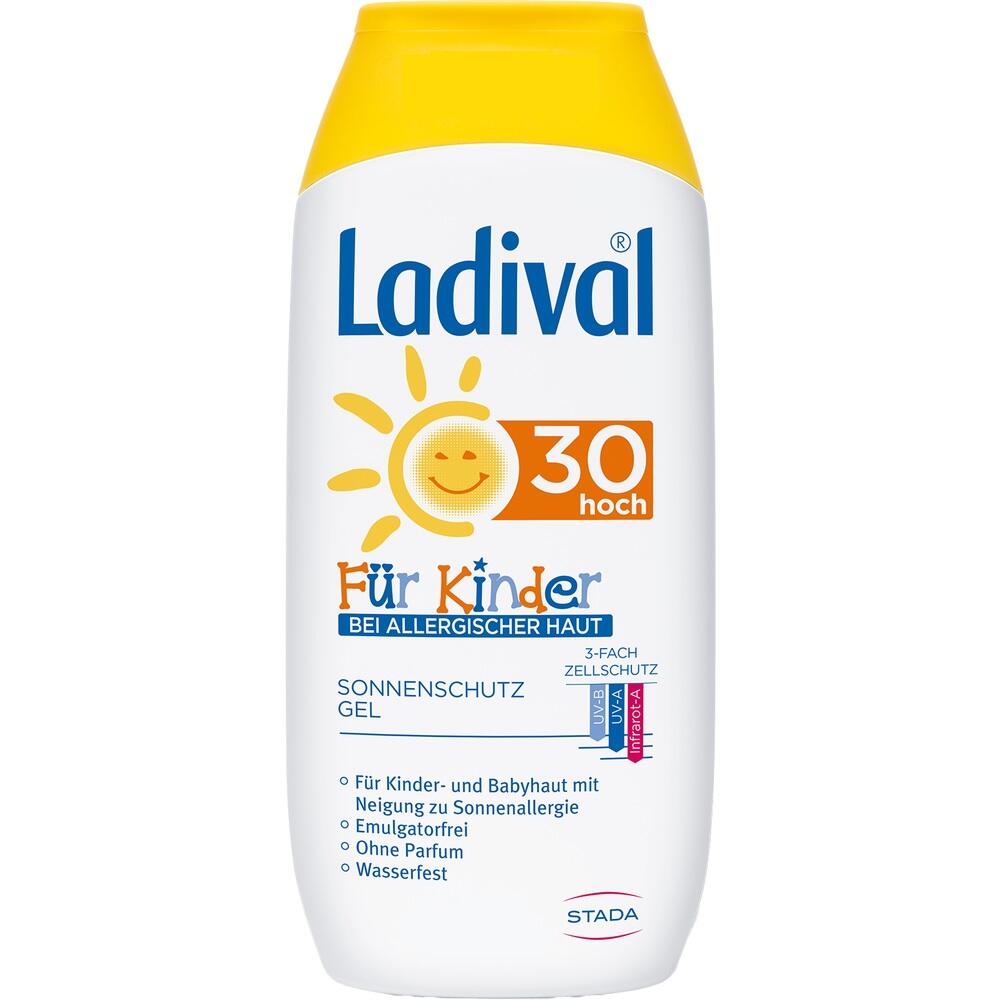 Sonnencreme für Kinder mit Lichtschutzfaktor 30, geeignet für allergische Haut.